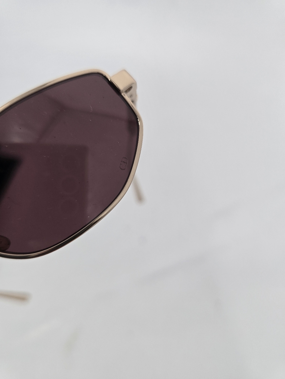 Dior DiorCannage B1U Burgundy Oval Metal Frame Sunglasses with Case and Cloth - Picture 13 of 13